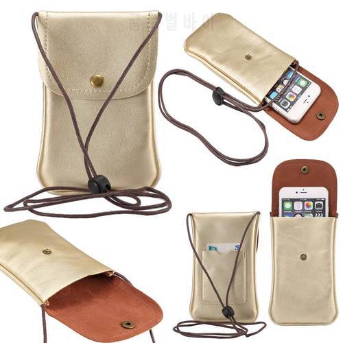 Phone Wallet Purse Shoulder Bag 5.7inch Crossbody Bags for iPhone X 11 Pro 7Plus handbag Scalable Strap Card Slot Phone Bag Case