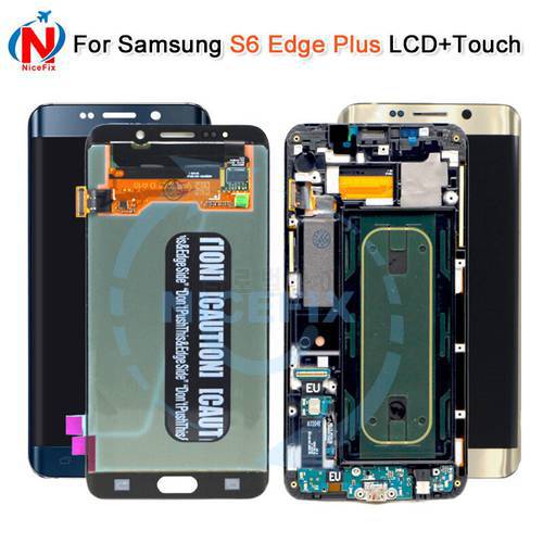 AMOLED For Samsung Galaxy S6 Edge S6edge plus+ SM-G928F G928 G928F LCD pantalla display touch panel screen digitizer with Frame