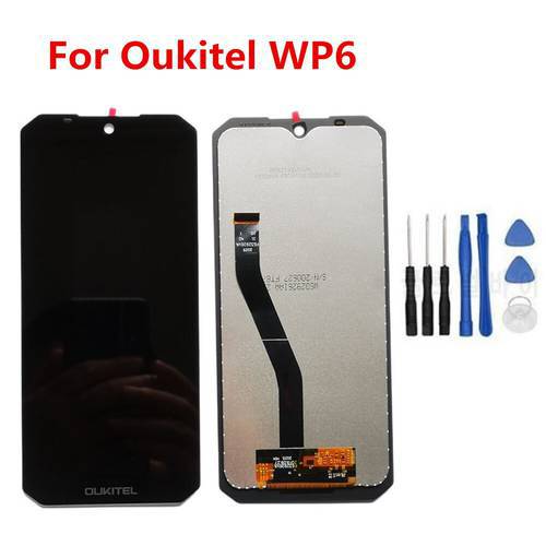 Original For Oukitel WP6 6.3inch Cell Phone LCD Dispaly Digitizer Assembly Glass Panel+Repair Tools