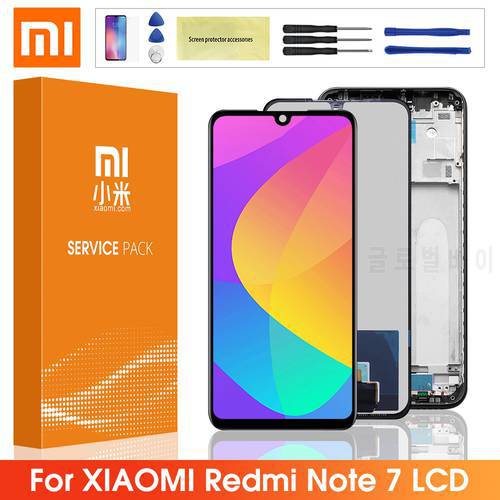 6.3&39&39 Original Redmi Note 7 Display With Frame, for Xiaomi Redmi Note 7 Pro M1901F7S Lcd Display Digital Touch Screen Assembly