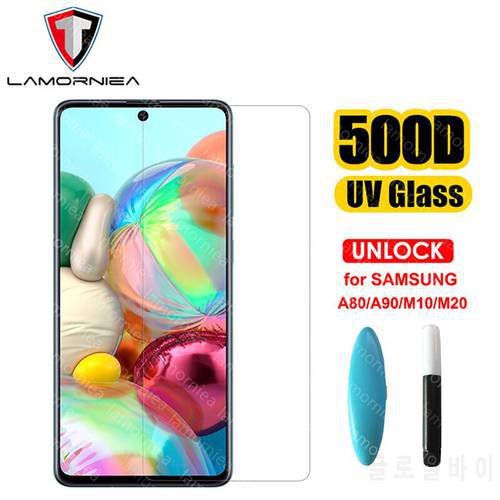 100D UV Liquid Glue Glass For Samsung Galaxy A51 A71 A50 A30 A20 A70 A80 A90 A10 M10 M20 M30 Screen Protector Film With UV Light