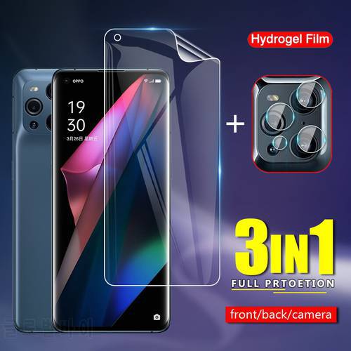 Slim Front / Back Soft TPU Protective Hydrogel Film For Oppo Find X3 FindX3 Pro 5G Camera Lens Screen Protector Glass