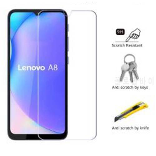 For Lenovo A8 A7 Glass 2.5D 9H Phone Screen Protector Film Cover Explosion-proof Protective Tempered Glass 6.53 Inch