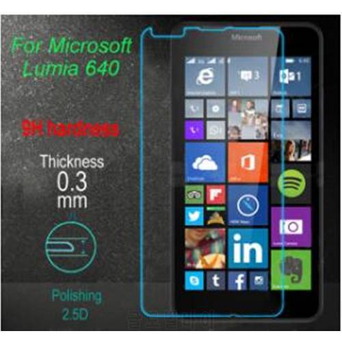 2.5D Original 9H High Quality Tempered Glass Protective Film Explosion-proof Screen Protector For Nokia Microsoft lumia 640