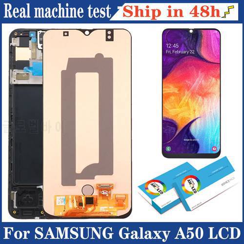 100% Original 6.4&39&39 AMOLED Display for Samsung Galaxy A50 2019 SM-A505F/DS A505F A505FD A505A Full LCD Touch Screen Repair Parts