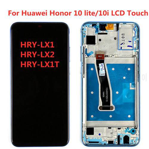 test Lcd For Huawei Honor 10 Lite Display Touch Screen with Frame Wholesale Screen Display For honor 10i Lcd HRY-LX1 HRY-LX2