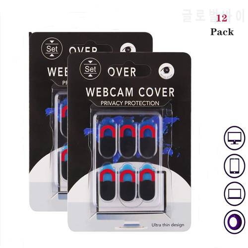 Webcam Cover 12-Pack Ultra Thin Design Webcam Cover Slide for Laptop MacBook SmartPhone iPad Protect Your Privacy and Security