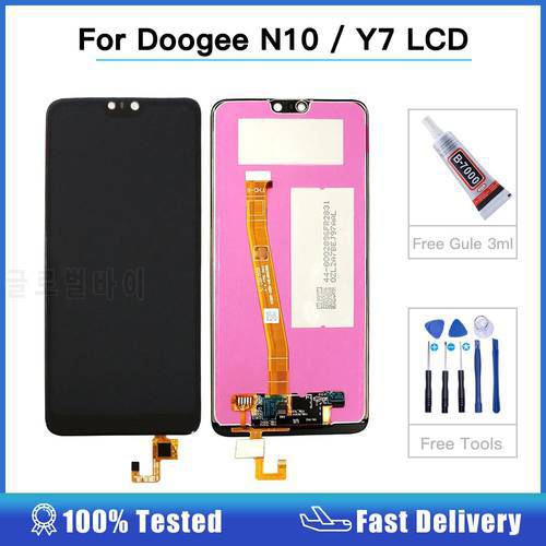 5.84&39&39 For Doogee N10 LCD Display Touch Screen 100% Tested Assembly digitizer Replacement For Doogee Y7 Phone Part lcd screen