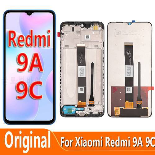 Original For Xiaomi Redmi 9A M2006C3LG LCD Display Touch Screen Digitizer For Redmi 9C M2006C3MG Lcd Glass Display