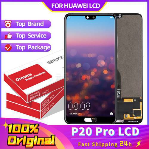 6.1&39&39 Original Super AMOLED Display for Huawei P20 Pro LCD Touch Screen Digitizer Assembly CLT-L09 CLT-L29 CLT-AL01 Repair Parts