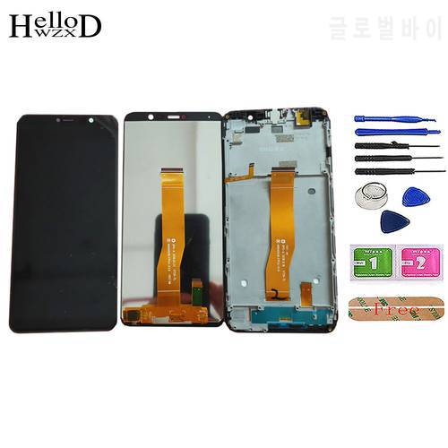 Mobile LCD Display For Wiko Y80 Y 80 LCD Display + Touch Screen Sensor Assembly Replacement Smartphones Parts Frame Tools
