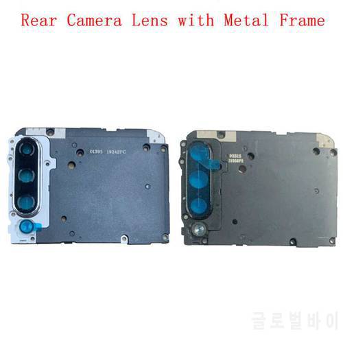 Rear Back Camera Lens Glass with Metal Frame Holder For Xiaomi Mi A3 Replacement Repair Spare Parts