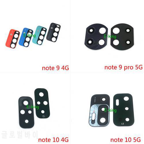 10PCS For Xiaomi Redmi Note 9 9T 10 Pro 4G 5G Rear Back Camera Glass Lens Cover With Ahesive Sticker