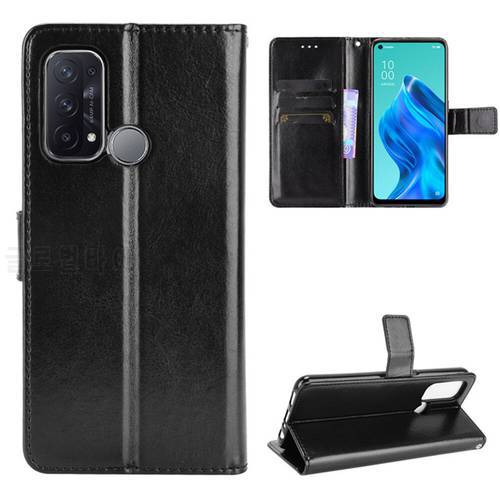 For OPPO Reno 5A Case Luxury Flip PU Leather Wallet Lanyard Stand Case For Oppo Reno 5A 5 A Reno5A Phone Bag