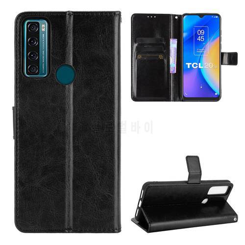 For TCL 20 Pro 5G Case Luxury Flip PU Leather Wallet Lanyard Stand Case For TCL 20 SE 20SE 20S TCL20 Phone Bags