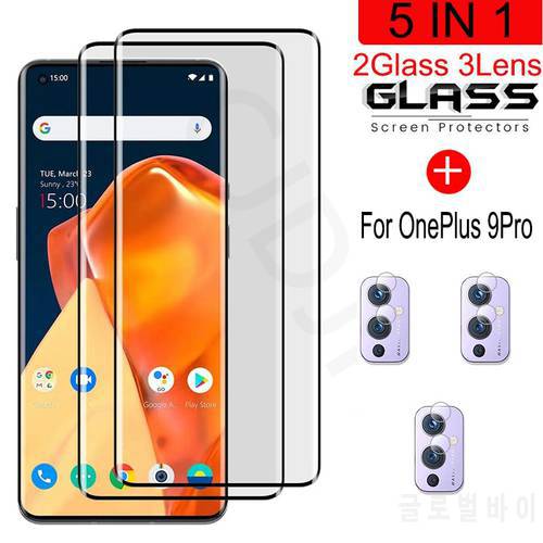 Tempered Glass For OnePlus 9 Pro Explosion-proof Screen Protector Glass For OnePlus 9 Pro Camera Film For 1 +9 Pro