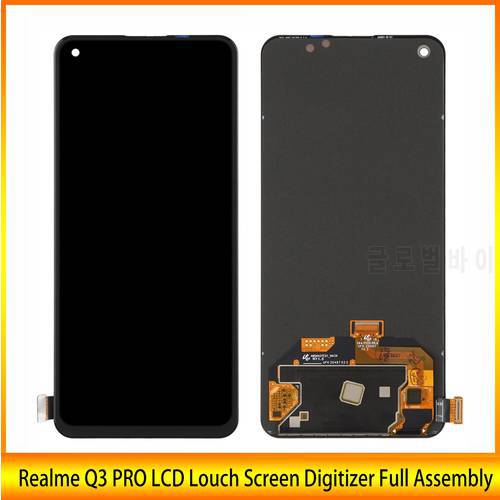 OLED Material LCD Louch Screen Digitizer Full Assembly for Realme Q3 PRO Mobile Phone Repalcement Parts