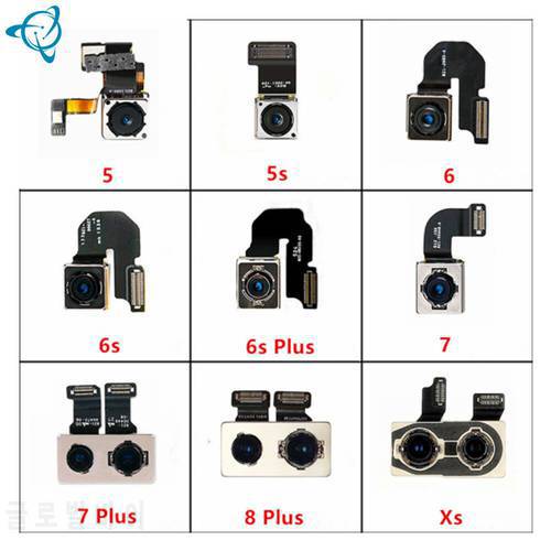 shenyan Original Main Back Camera Flex For iphone 5 5s 5c 6 6 plus 6s 7 7 plus 8 se rear camera replacement phone