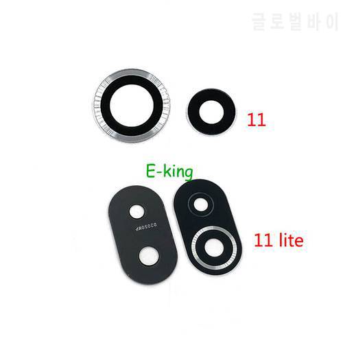 100PCS Rear Back Camera Glass Lens Cover For Xiaomi Mi 11 11T Lite Ultra Pro With Ahesive Sticker Replacement Parts