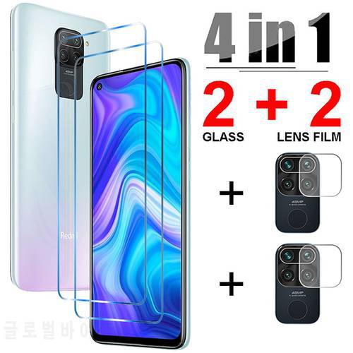4in1 Camera Lens Tempered Glass For Xiaomi Redmi Note 9 10 8 Pro 10S 9S 9T 8 7 Screen Protector For Redmi 9 9T 9C 9A 8 7 Glass
