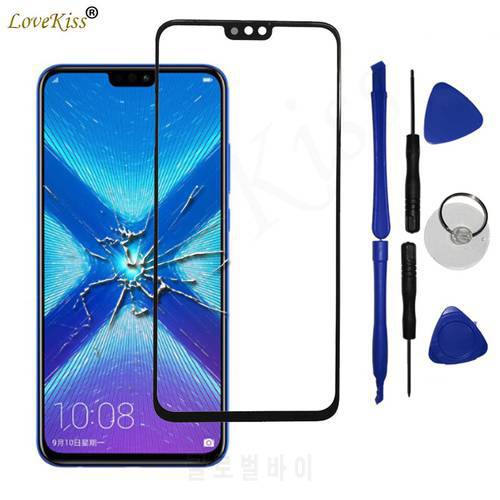 Front Panel For Huawei Honor 8X JSN-L21 8C BKK-L21 Touch Screen Outer Glass Lens Cover No LCD Display Digitizer Sensor TP Repair