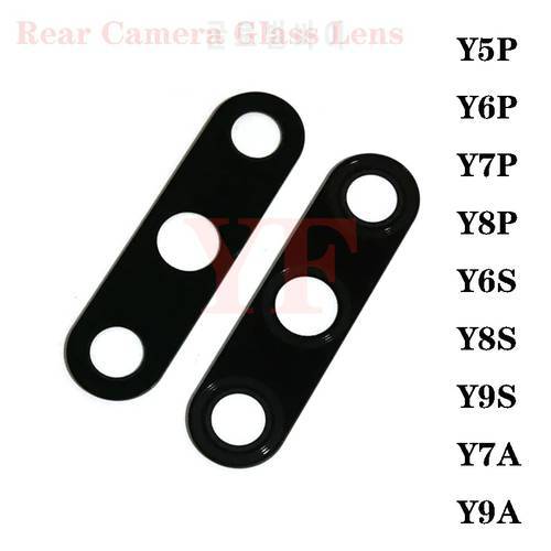 2PCS For Huawei Y7A Y9A Y5P Y7P Y8P Y6P Y6S Y8S Y9S Rear Back Camera Glass lens Cover with Adhesive Sticker