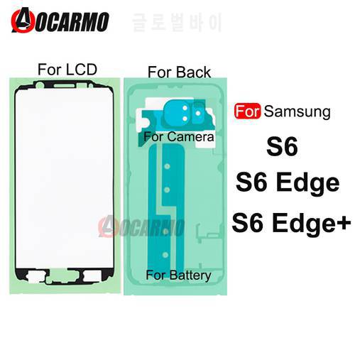 For Samsung Galaxy S6 Edge Plus S6 Edge+ Front Frame Lcd Screen Waterproof Sticker Back Cover Adhesive Battery Glue Replacement