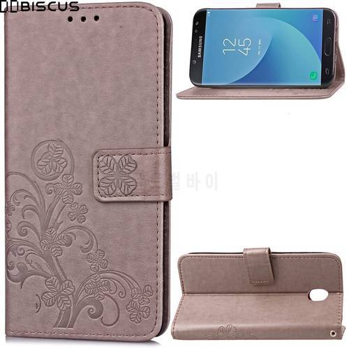 For Samsung Galaxy J5 2017 Pro SM-J530FM/DS SM-J530F/DS Case Luxury Flip Wallet Retro Leather PU Phone Cover Silicone Capa Funda