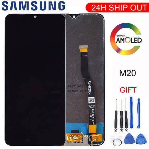 Original Display For Samsung Galaxy M20 2019 SM-M205 M205F M205G/DS LCD Touch Screen Digitizer Assembly Replace Replacement