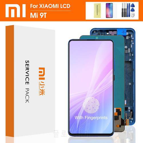 6.39&39&39 Super AMOLED XiaoMi 9T Pro LCD with frame for XIAOMI K20 Pro Display Touch Screen Digitizer Assembly Repair Parts