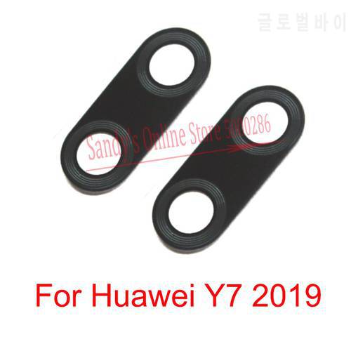 Top Quality Rear Back Camera Glass Lens Cover For Huawei Y7 2019 Back Big Main Camera Lens Glass Replacement Parts