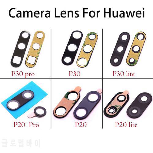 10Pcs Original Rear Back Camera Lens Glass For Huawei P30 P30 Pro P30 Lite P20 Pro P20 Lite P Smart Z with sticker Repair parts