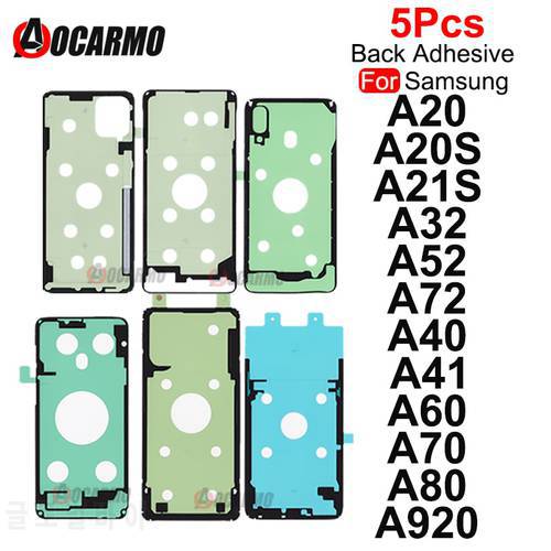 5PCS Back Adhesive For Samsung Galaxy A20 A20S A21S A40 A52 A60 A70 A80 A50 Back Glass Cover Adhesive Sticker Glue Replacement