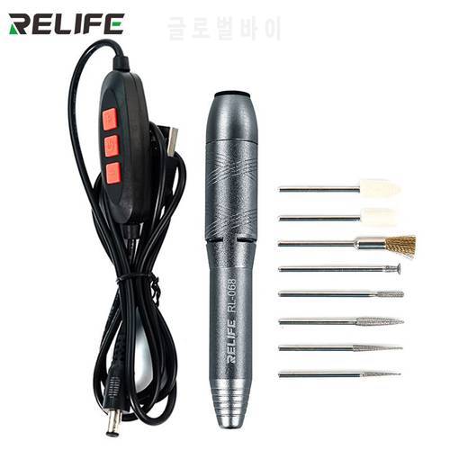 RELIFE RL-068 Mini Speed Regulation Polish Pen For Engrav/Grind/Drill/Cut/Cleaning Multiple Mobile Phone Repair Tool