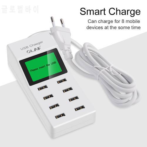 LCD Multi-Function Fast Charger USB Charger for Iphone Huawei Xiaomi Samsung Quick Charge 3.0 Mobile Adapter Smart Phone Charger
