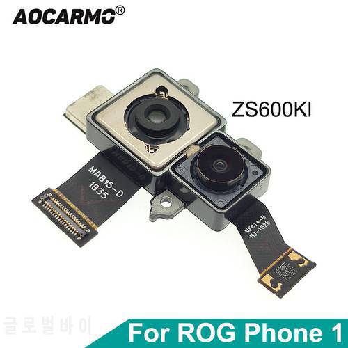 Aocarmo For ASUS ROG Phone 1 ROG1 ZS600KL Back Rear Camera Module Flex Cable Lens Replacement Part