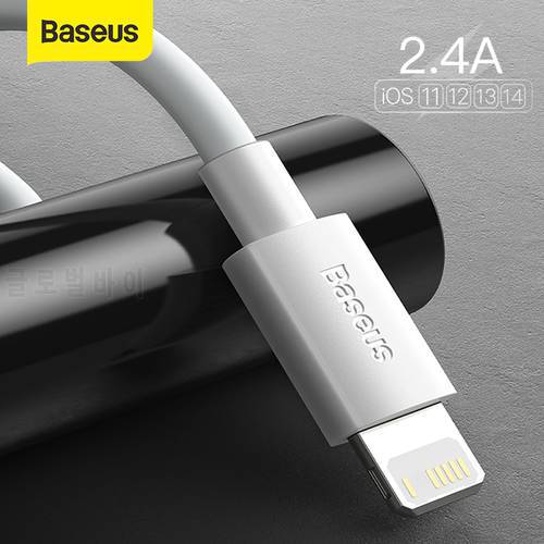Baseus 2pcs USB Cable For iPhone 14 13 12 11 X XS XR 7 8 plus Charger USB Cable Fast Charging 1.5M