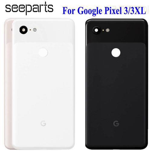 Full New For Google Pixel 3 XL Battery Cover Door Back Housing Rear Case For Google Pixel 3 Back Cover Battery Door Replacement