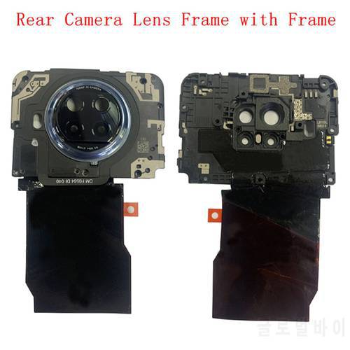 Rear Back Camera Lens Glass with Frame Holder For Xiaomi Redmi Note 9 Pro 5G Mi 10T Lite 5G Replacement Repair Spare Parts