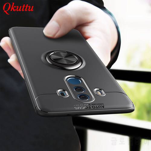 for Huawei Mate 10 Case With Finger Ring Magnetic Holder Luxury Soft Silicone Back Cover for Huawei mate 9 10 pro