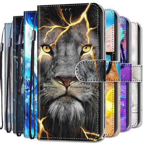 3D Emboss Animal Leather Wallet Case for Samsung A52s Flip Cover for Samsung Galaxy A32 Case A12 A 22 03 02 s A52 A 42 A72 Etui