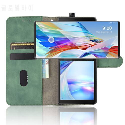 Flip Leather Case For LG Wing 5G 2020 Case Wallet Book Cover For LG Wing LGWing 5G Cover Magnetic Phone Bag LG Wing