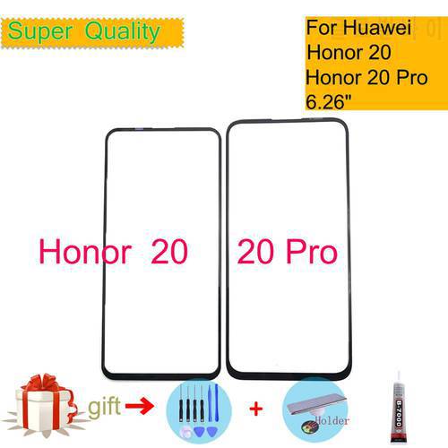 For Huawei Honor 20 YAL-L21 Touch Screen Panel Front Outer Glass For Honor 20 Pro LCD Lens With OCA Replacement