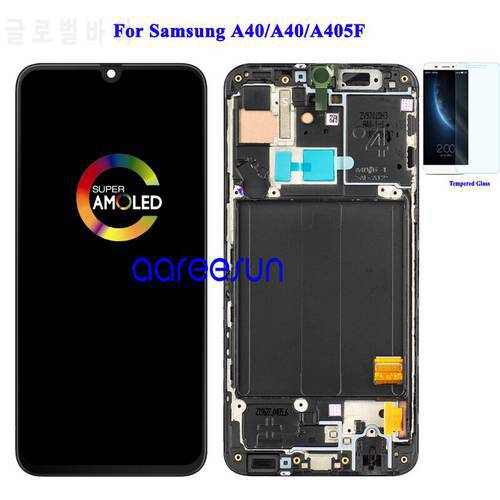 Super AMOMLED Original LCD For Samsung A40 LCD For Samsung A40 A405F LCD Screen Touch Digitizer Assembly
