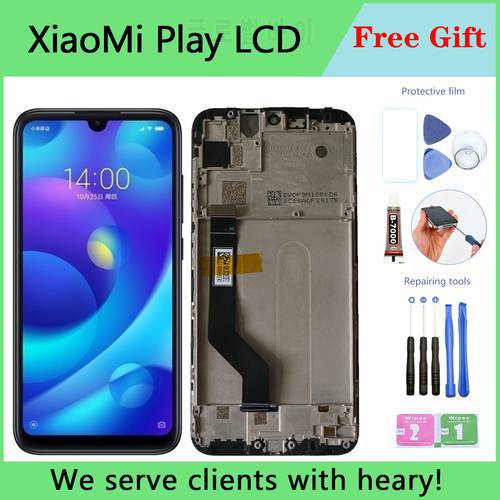 5.84&39&39 Original For Xiaomi Mi Play LCD Display Touch Screen Digitizer Assembly with frame For Xiaomi Play LCD Screen Replacement