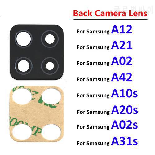Camera Glass For Samsung A12 A21 A31S A317F A42 A425F A10s A20s A02 A02s A22 4G 5G Rear Back Camera Lens Glass With Sticker