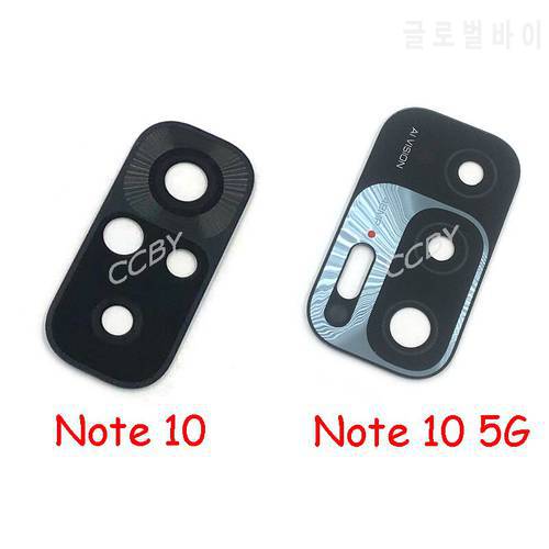 10pcs Camera Glass Lens For Xiaomi Redmi Note 10 Pro 5G Rear Bcak Camera Glass Cover With Adhesive Sticker