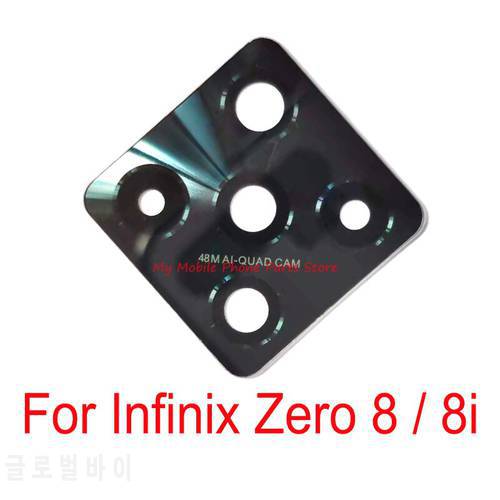 10 PCS Mobile Phone Rear Camera Lens For Infinix Zero 8 8i Back Main Camera Glass Lens With Glue Sticker For Infinix Zero 8i