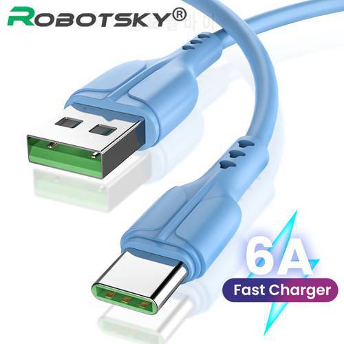 6A Micro USB Type C Cable For Samsung s10 1m/2m USB C Charging Cable Fast USB-C Type-C Data Cable Cord For Huawei Xiaomi USBC