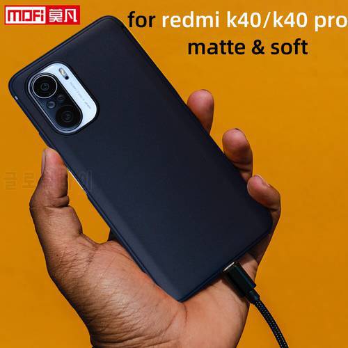 matte case for xiaomi redmi k40 case redmi k40 pro cover silicone tpu book soft original ultra thin back fundas protective case